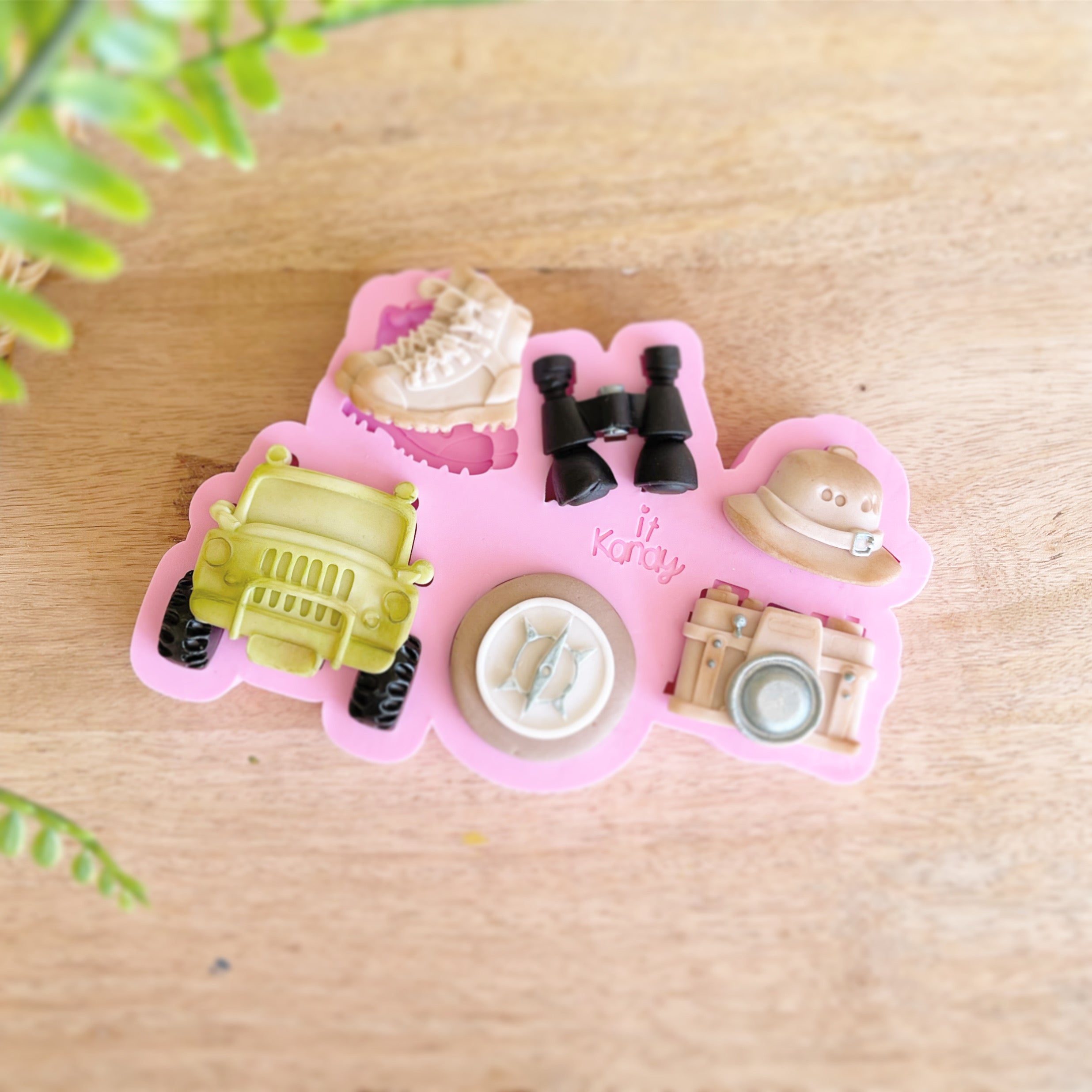 Small safari elements silicone mold