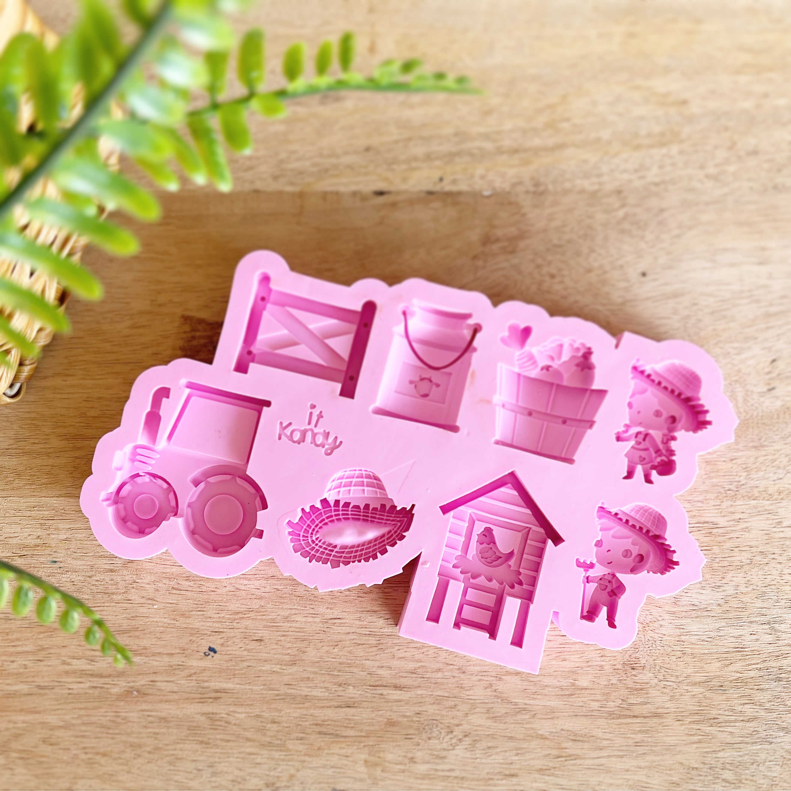 Small farm elements silicone mold