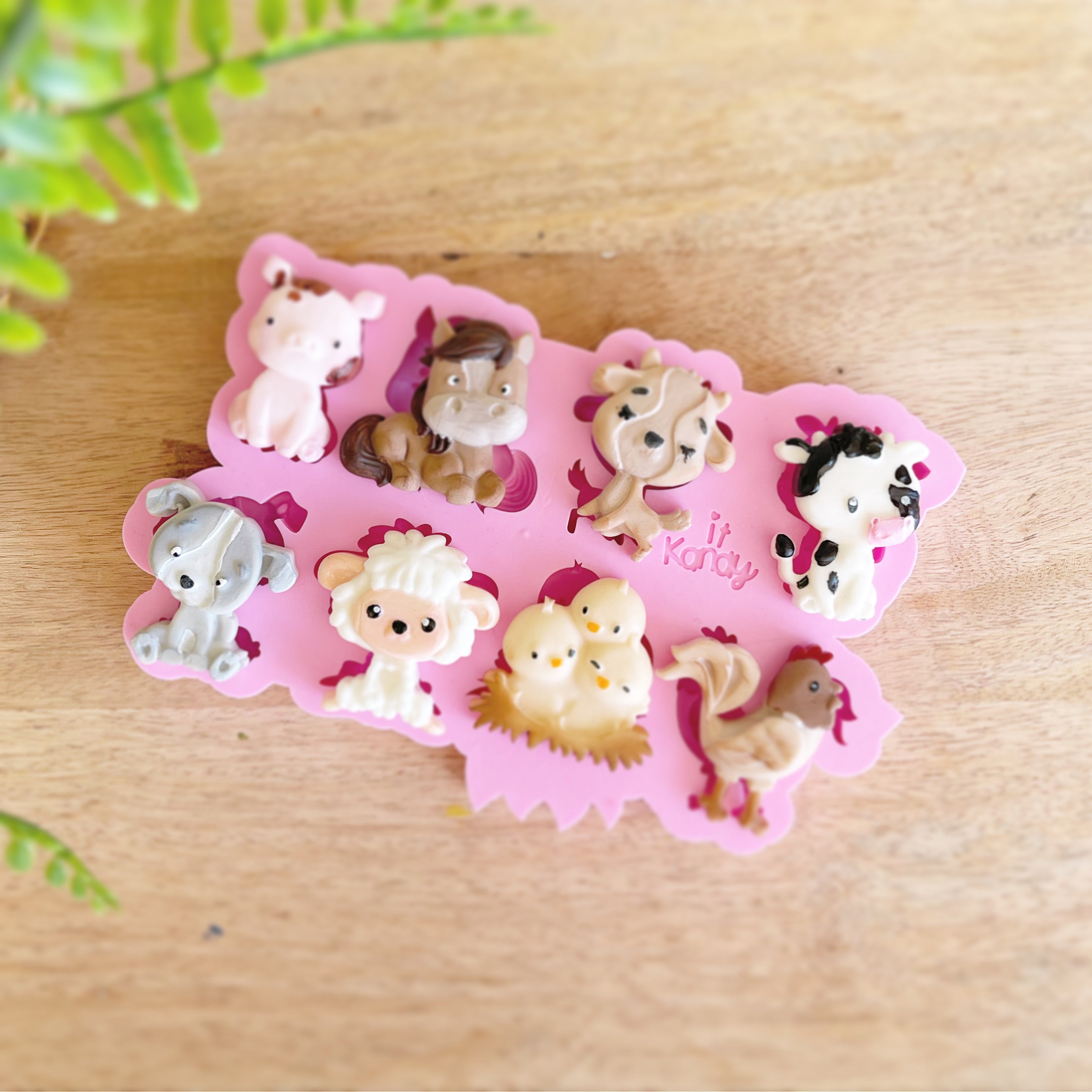 Small farm animals silicone mold