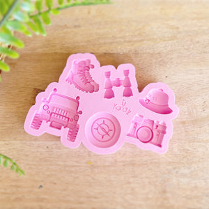 Small safari elements silicone mold