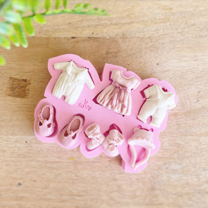 Small baby clothes silicone mold