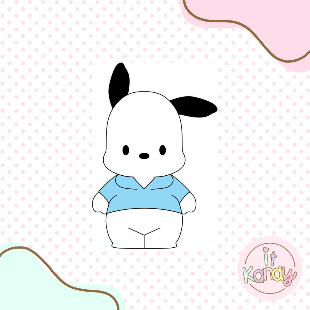 Pochacco inspired multi pc cookie cutter