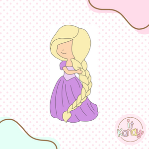 Rapunzel inspired cookie cutter