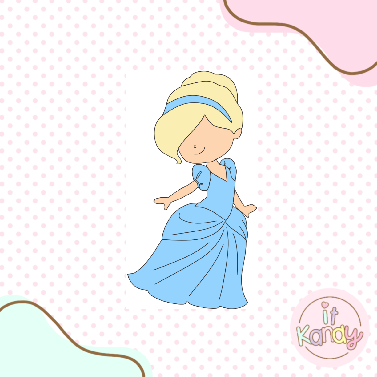 Cinderella inspired cookie cutter