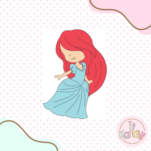 Ariel inspired cookie cutter